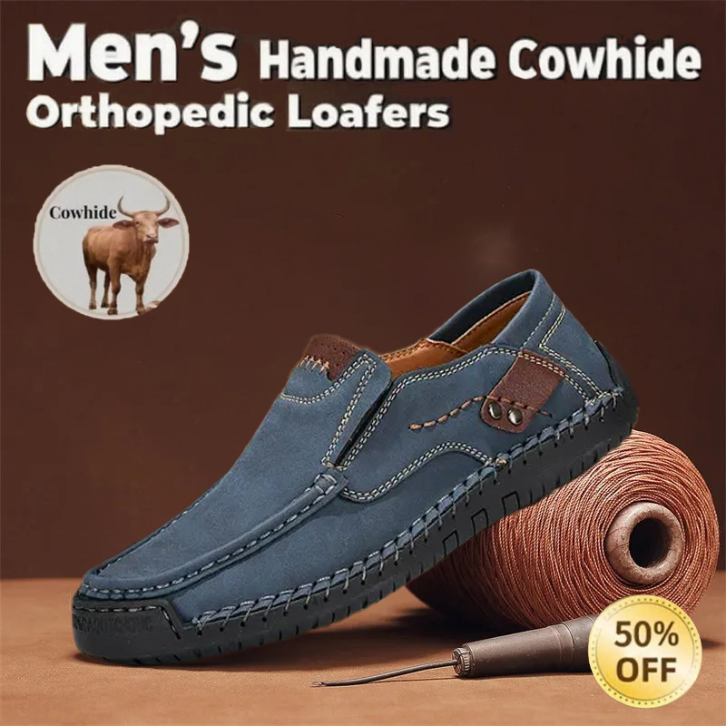 🔥Last Day 50% OFF🔥Men's genuine calfskin leather Slip-On Loafers