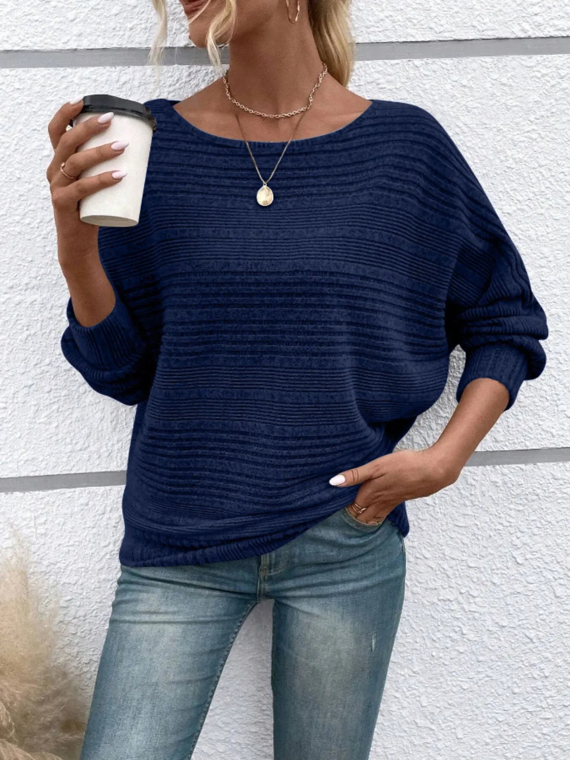 Women's Round Neck Long Sleeve Top