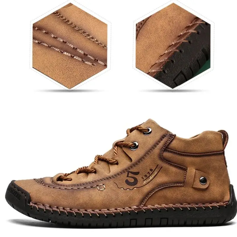 Soft Leather Vintage Orthotic Shoes for Men