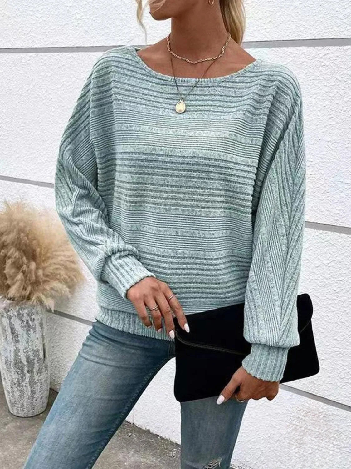 Women's Round Neck Long Sleeve Top