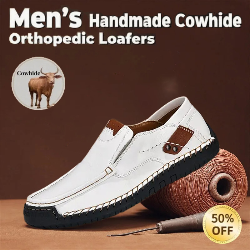 🔥Last Day 50% OFF🔥Men's genuine calfskin leather Slip-On Loafers