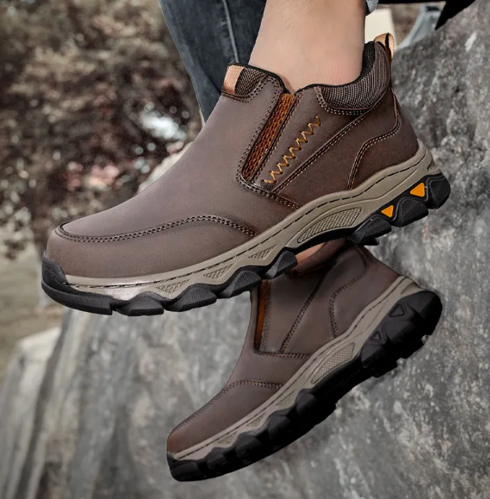 ⏰Last day 60% OFF - 2025 New Hot selling men's casual thick-soled non-slip orthopedic leather boots