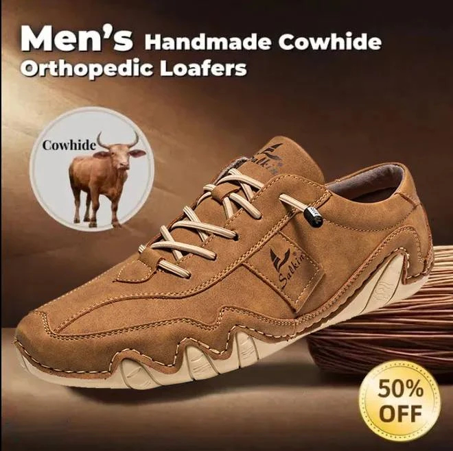 Last day 70% off 🔥⏱️Christmas sale⏱️🔥Men's genuine slip-on loafers