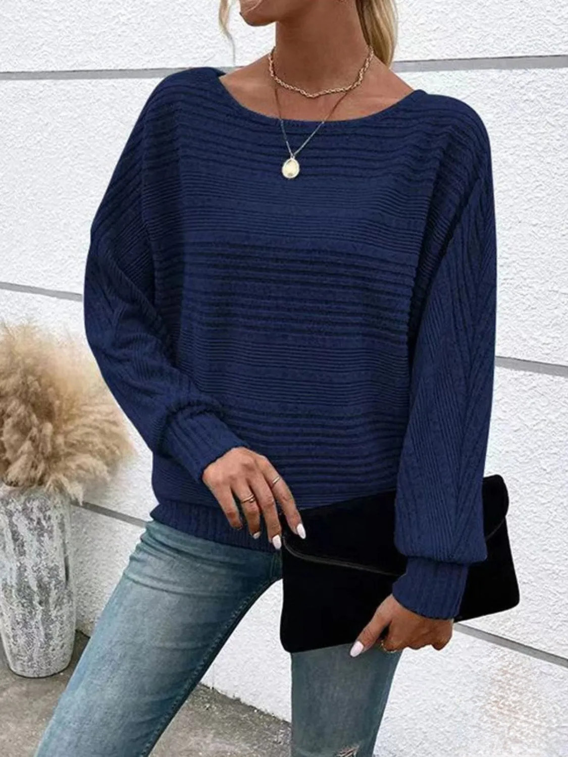Women's Round Neck Long Sleeve Top