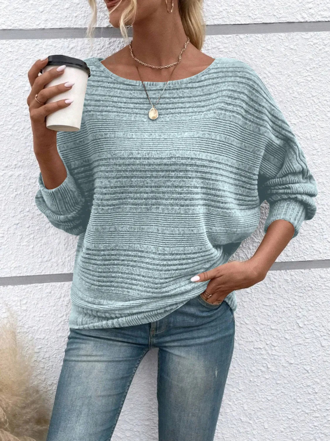 Women's Round Neck Long Sleeve Top