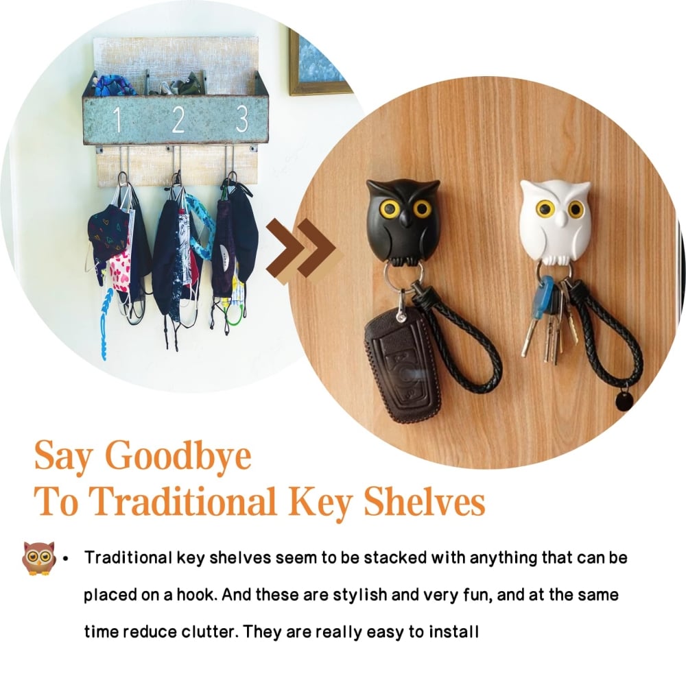🔥Buy 2 Get 1 Free🔥- 2024 Cute Owl Key Holder🦉
