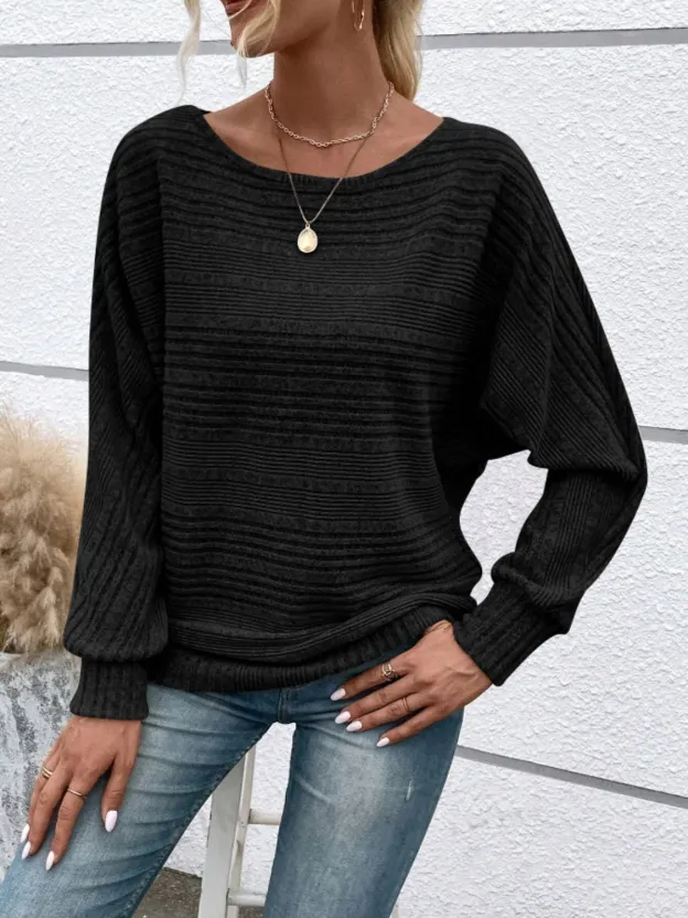Women's Round Neck Long Sleeve Top