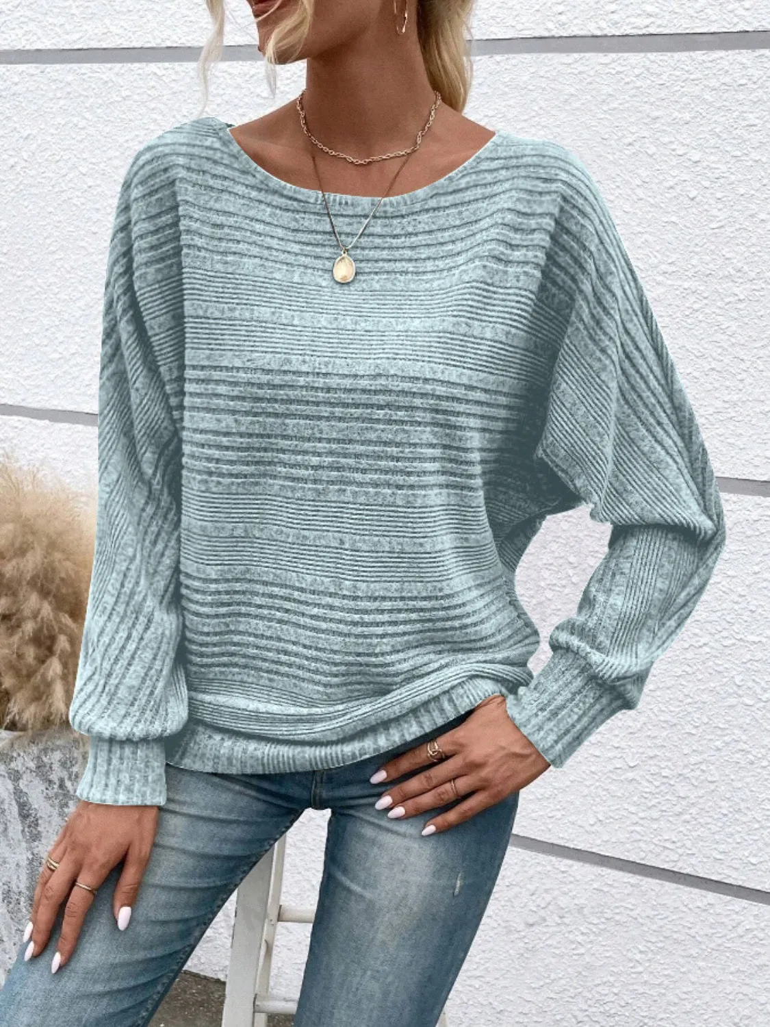Women's Round Neck Long Sleeve Top