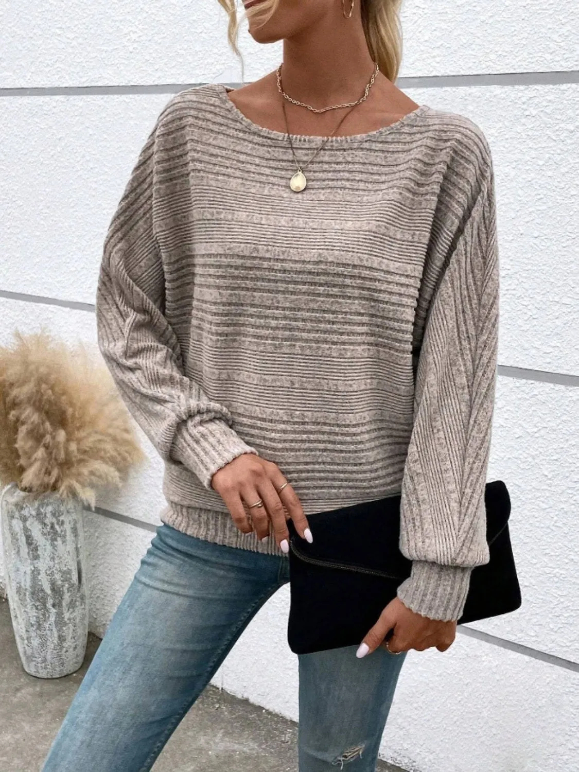 Women's Round Neck Long Sleeve Top