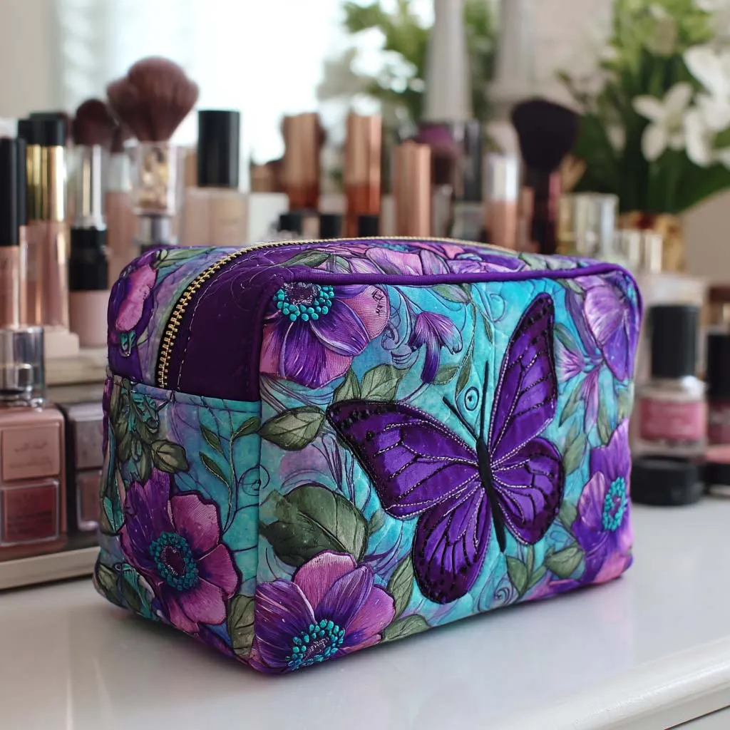 Quilted Makeup Bag