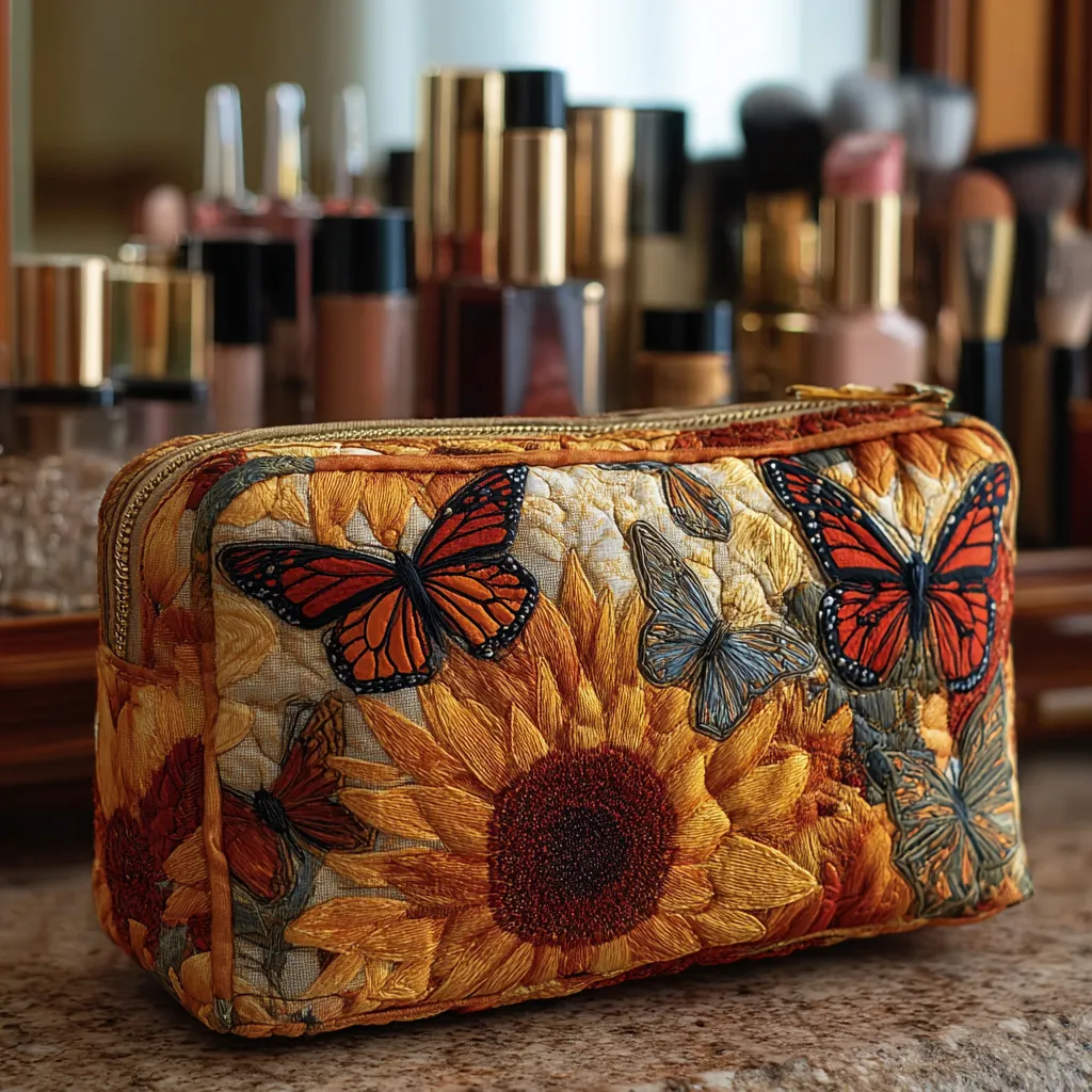 Quilted Makeup Bag