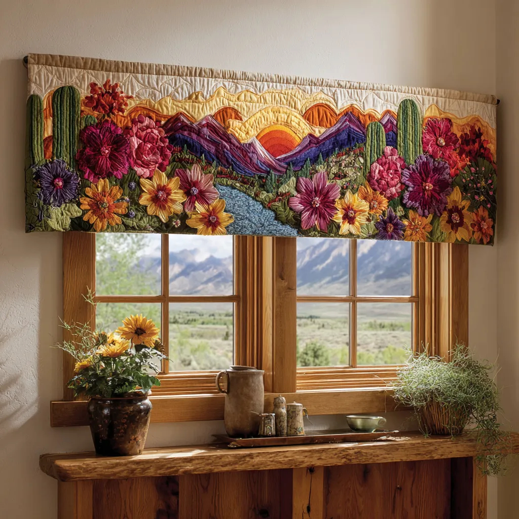 Exquisite Quilted Valance