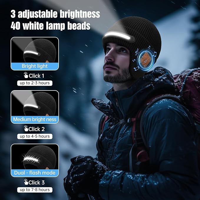 Bluetooth Beanie with Light