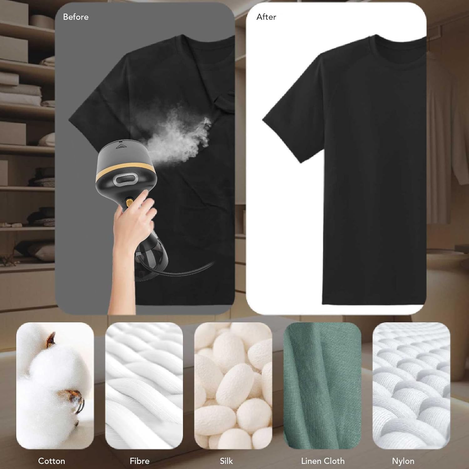 Powerful Handheld Garment Steamer - Ironing Faster and Easier