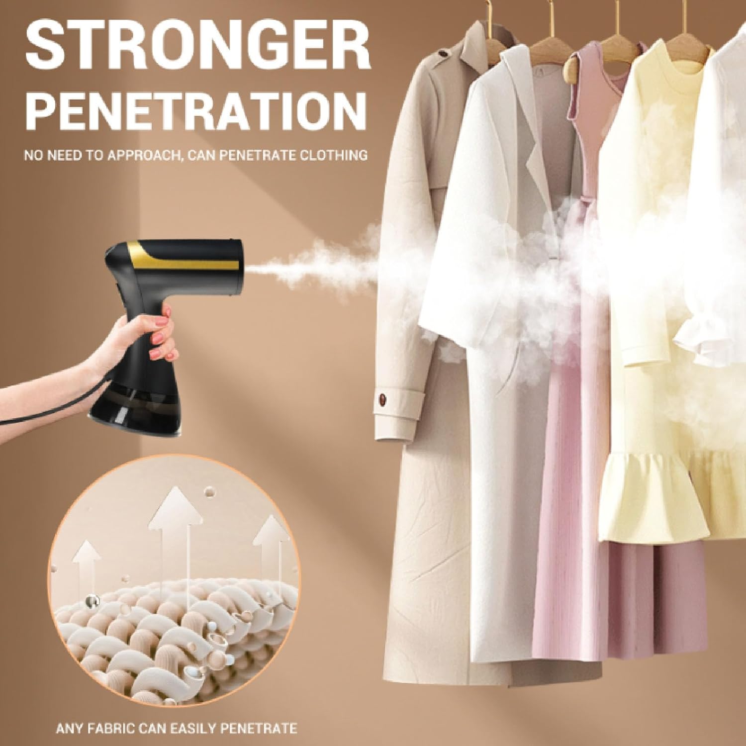 Powerful Handheld Garment Steamer - Ironing Faster and Easier