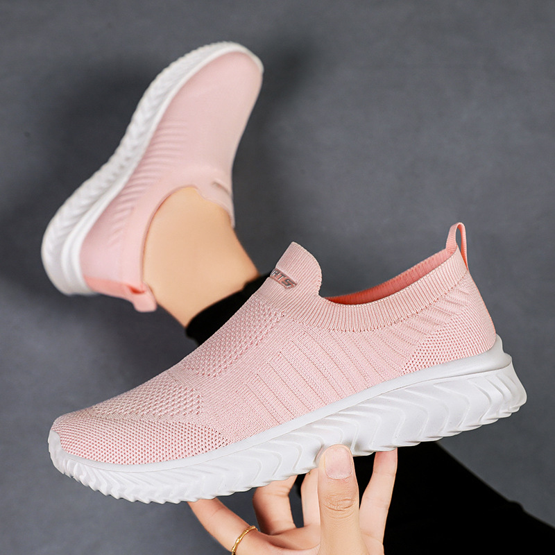 Womens Slip on Trainers Comforble Walking Shoes with Memory Foam