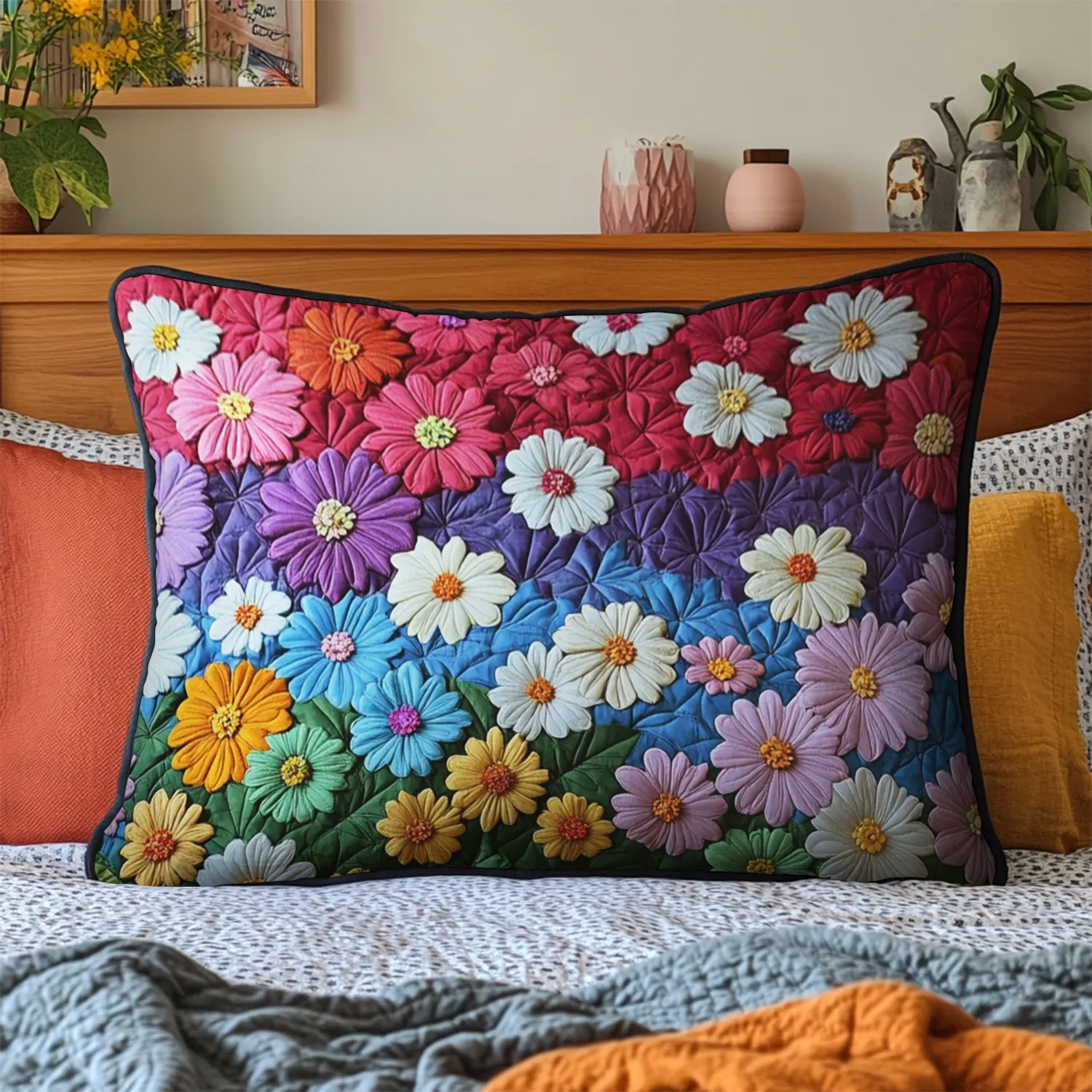 Quilted Bedding Pillow Case