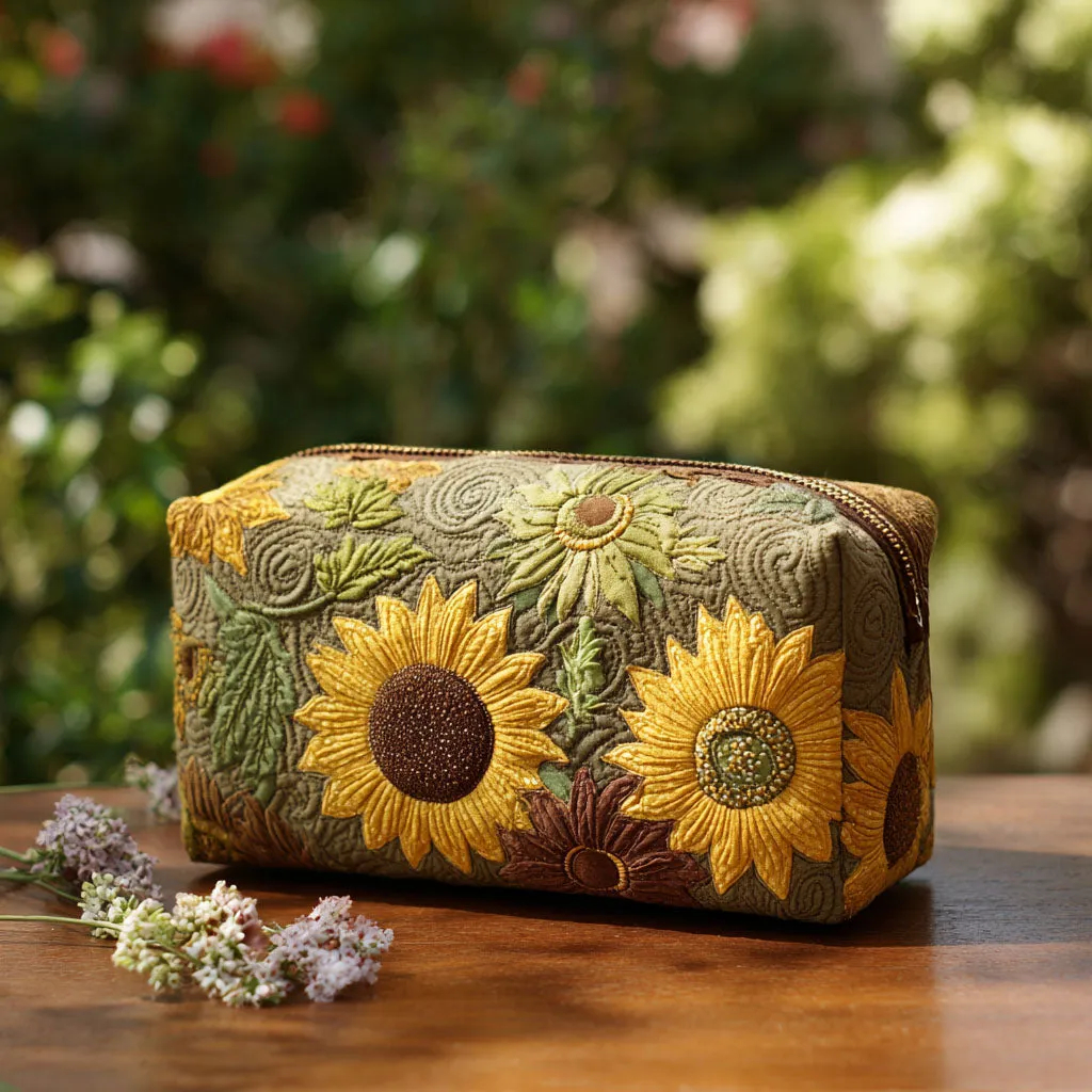 Quilted Makeup Bag