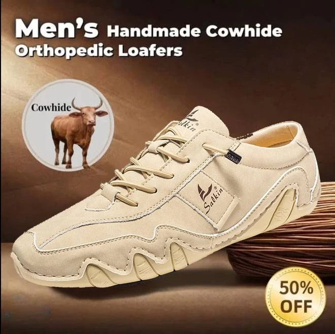 Last day 70% off 🔥⏱️Christmas sale⏱️🔥Men's genuine slip-on loafers