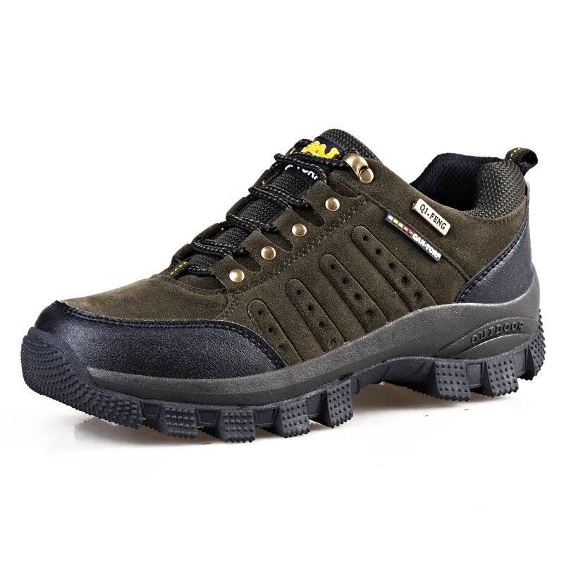 Men's Waterproof Protective Lightweight Cushioned Roomy Fit Pressure-Relief Safety Hiking Shoes