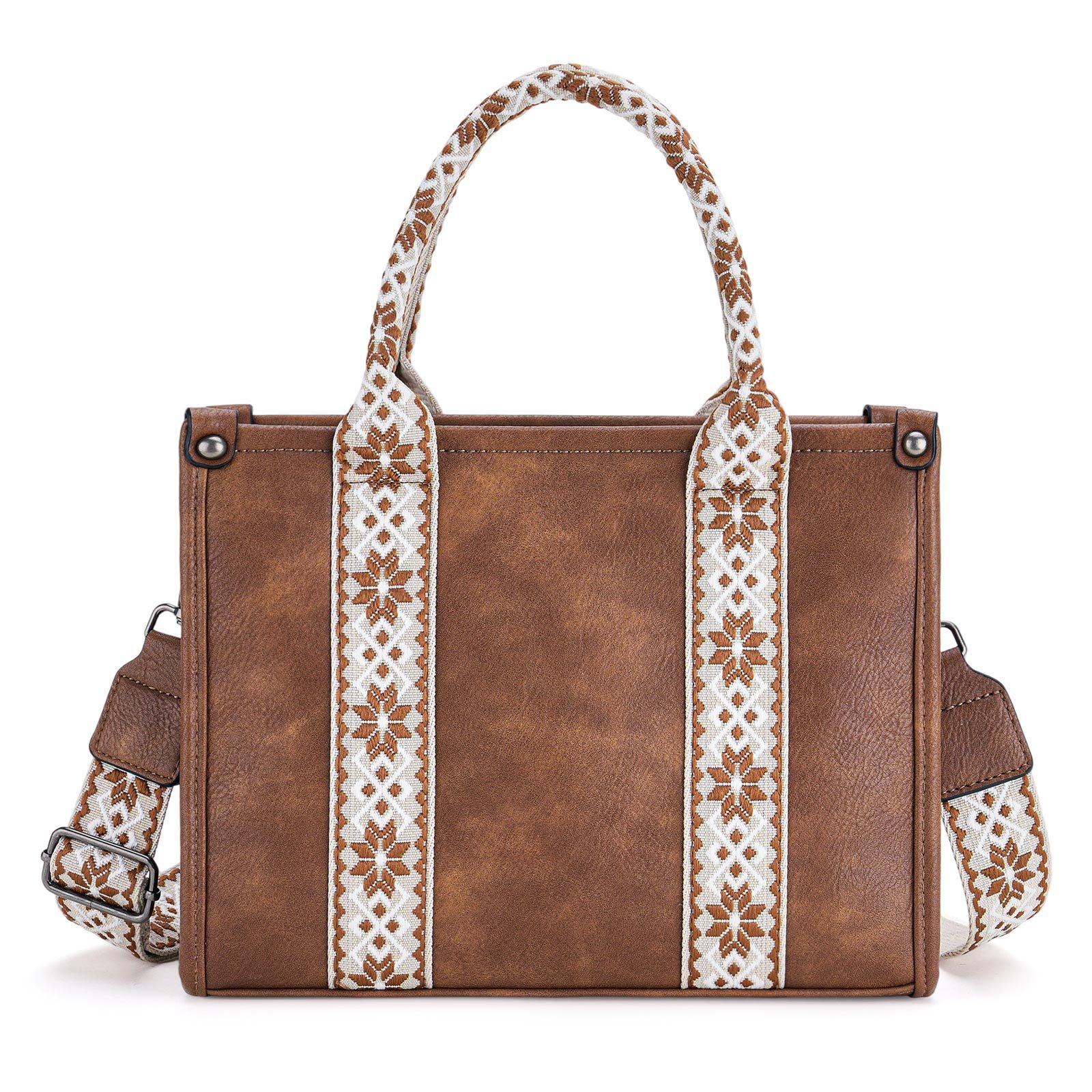 Stylish Patterned Handbag with Large Capacity, Shoulder/Crossbody