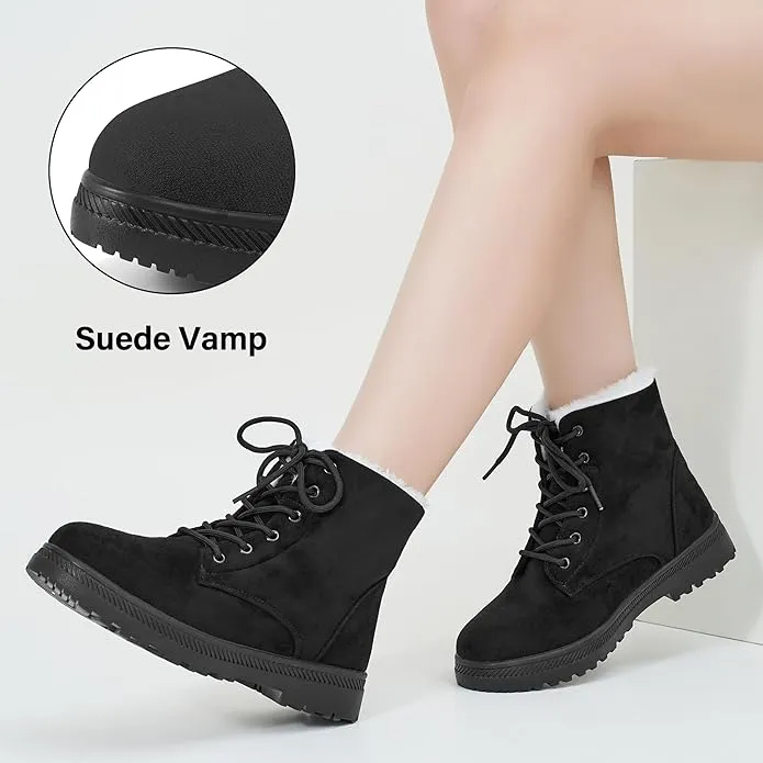 Walk Anti-Slip Waterproof Lace Up Snow Boots Comfortable and Light Weight