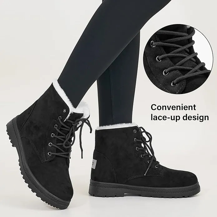 Walk Anti-Slip Waterproof Lace Up Snow Boots Comfortable and Light Weight