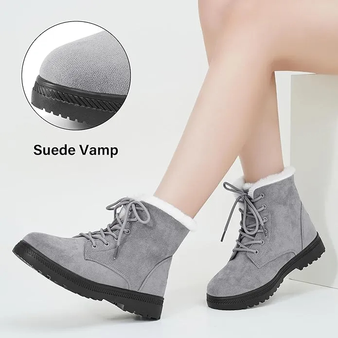 Walk Anti-Slip Waterproof Lace Up Snow Boots Comfortable and Light Weight