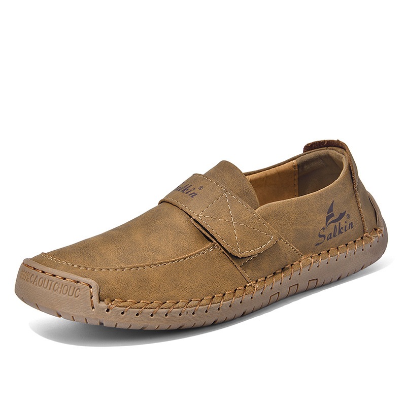 🔥 Men's slip-on walking shoes 👞 Easy to put on and take off, hand-sewn ✅ Non-slip, wear 24 hours a day, comfortable walking 🔥 Men's slip-on walking shoes 👞 Easy to put on and take off, hand-sewn ✅ Non-slip, wear 24 hours a day, comfortable walking 🔥