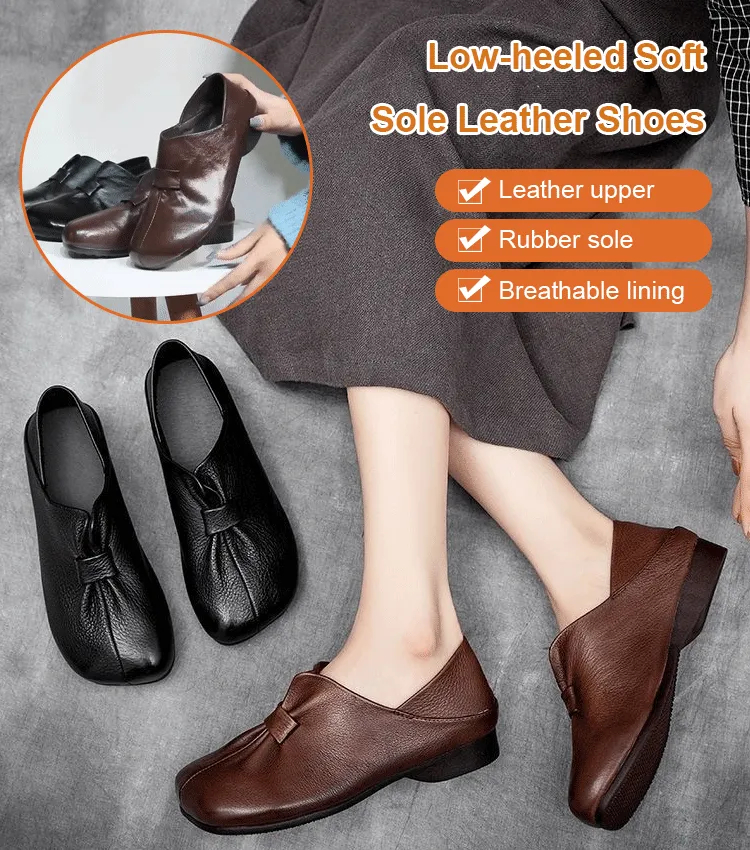 Slip-On Low Heel Barefoot-Feel Comfort Loafers