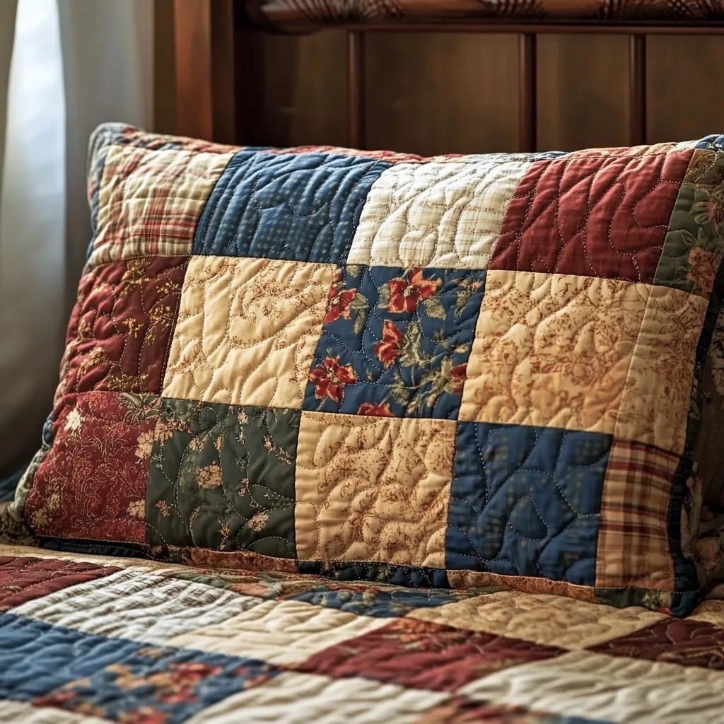 Quilted Bedding Pillow Case