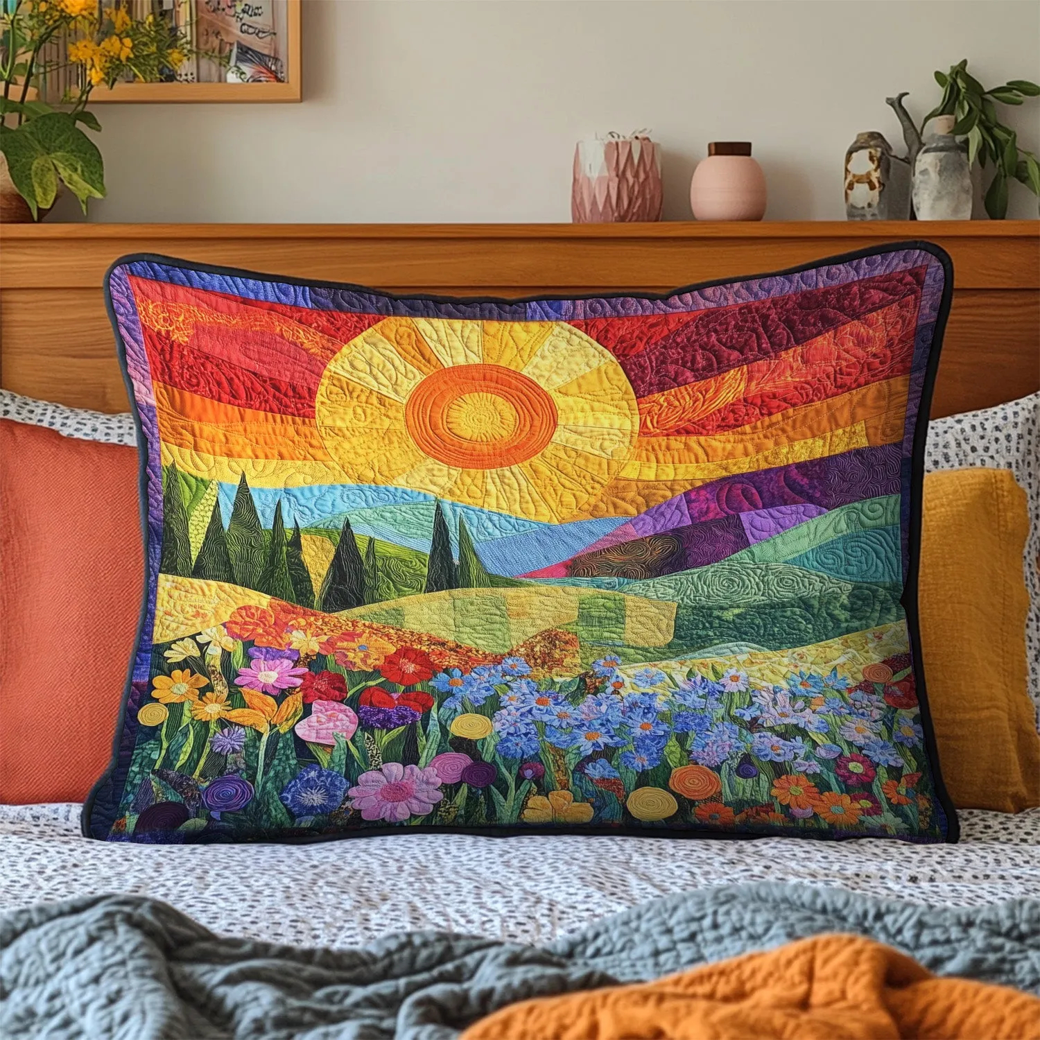 Quilted Bedding Pillow Case