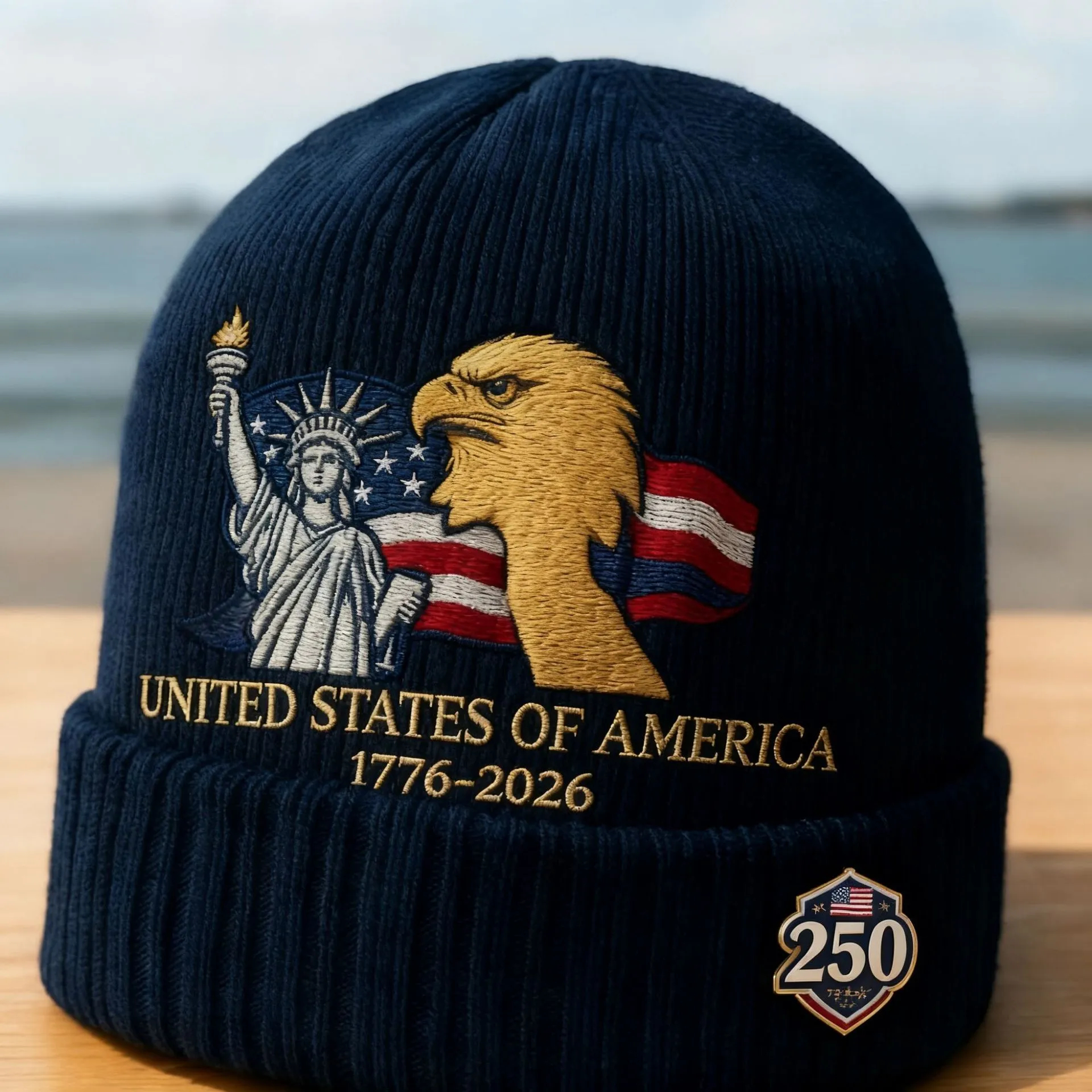 USA 250th Anniversary Knit Beanie