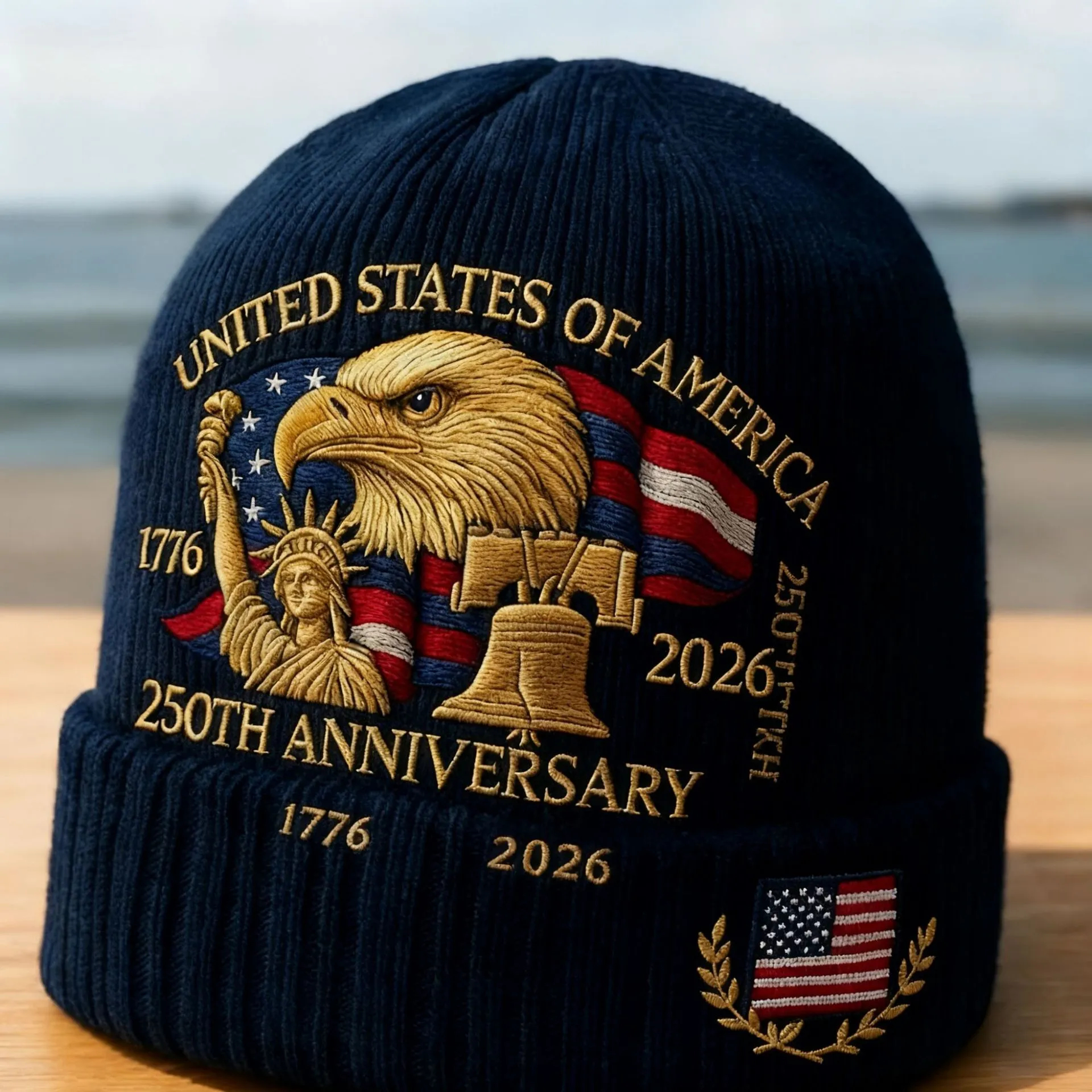 USA 250th Anniversary Knit Beanie
