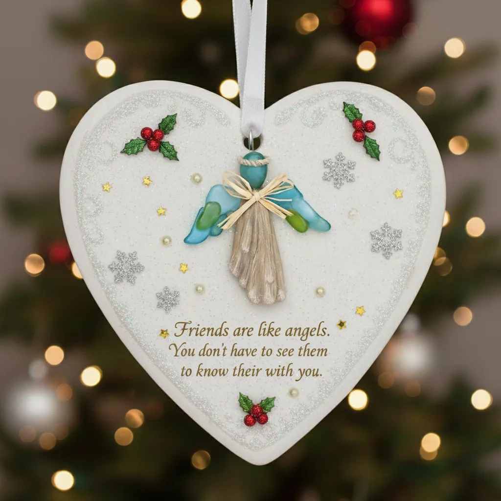 💖Love Angel Sea Glass Ornament