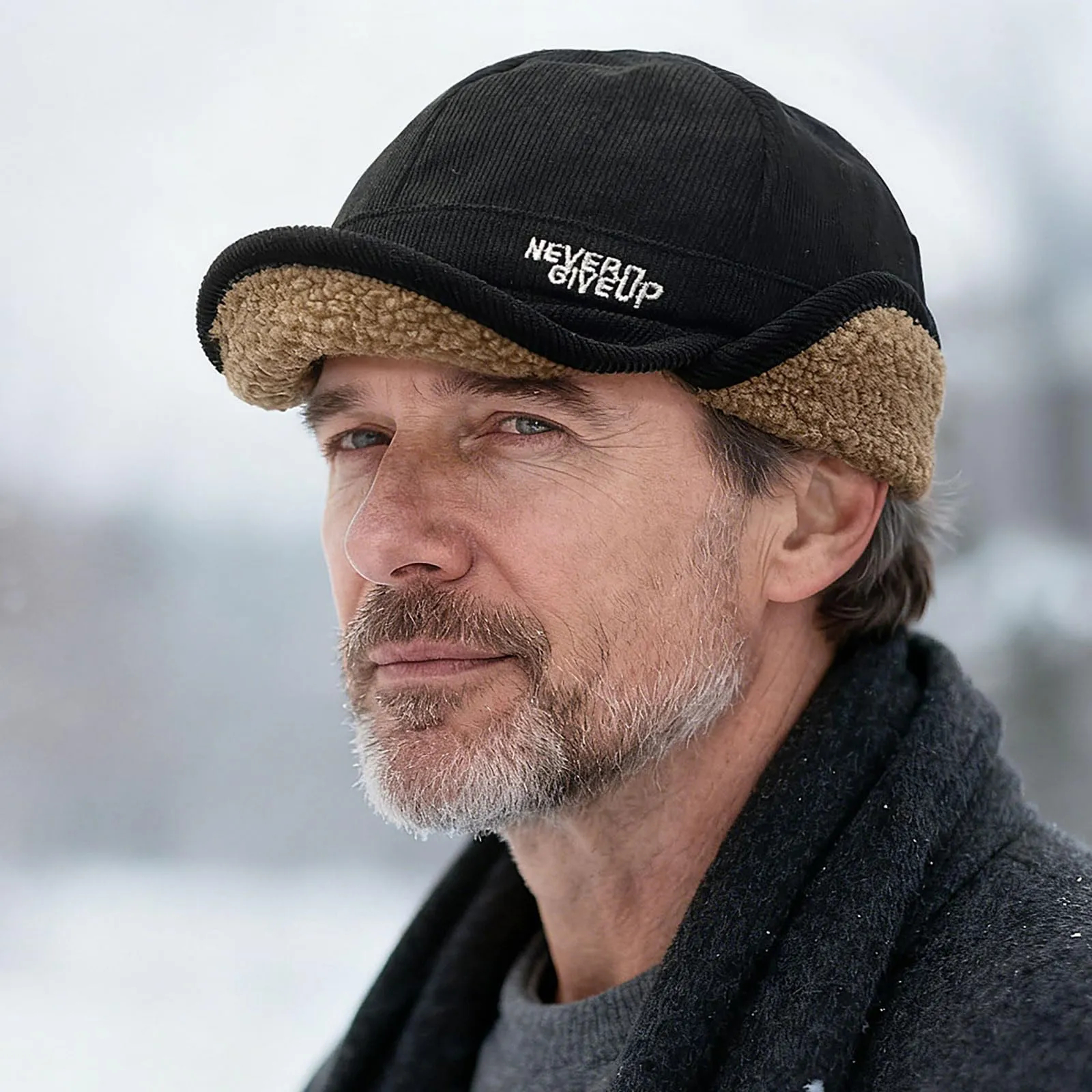 Winter Warm Trapper Baseball Cap with Earflaps