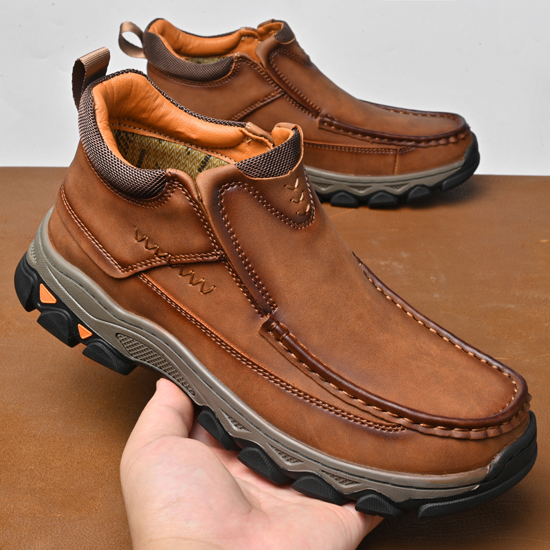 ⏰Last day 50% OFF - 2026 New Hot selling men's casual thick-soled non-slip orthopedic leather boots