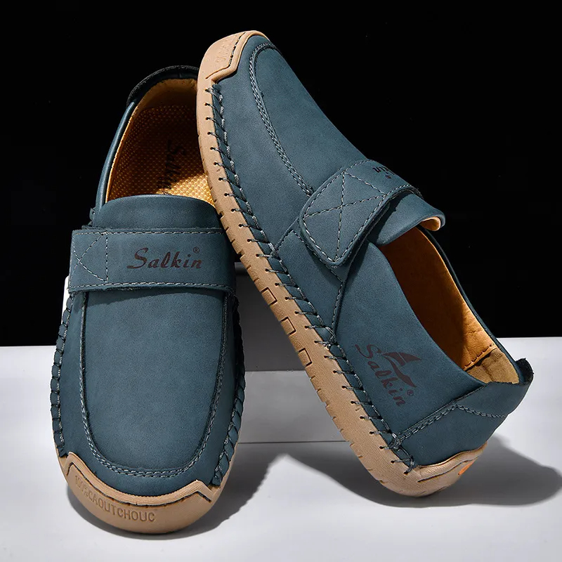 🔥 Men's slip-on walking shoes 👞 Easy to put on and take off, hand-sewn ✅ Non-slip, wear 24 hours a day, comfortable walking 🔥 Men's slip-on walking shoes 👞 Easy to put on and take off, hand-sewn ✅ Non-slip, wear 24 hours a day, comfortable walking 🔥