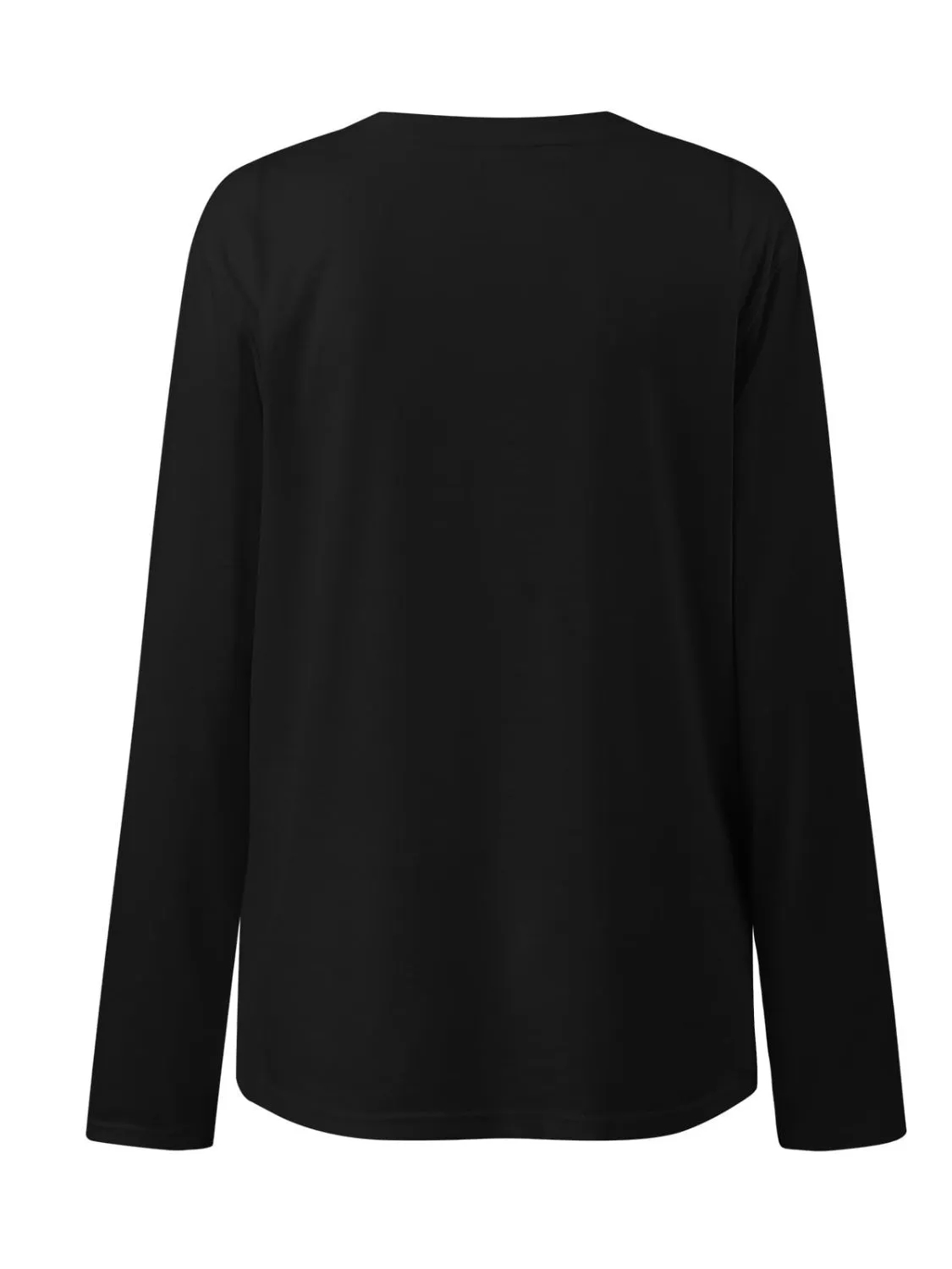Women's Ruched Round Neck Long Sleeve T-Shirt
