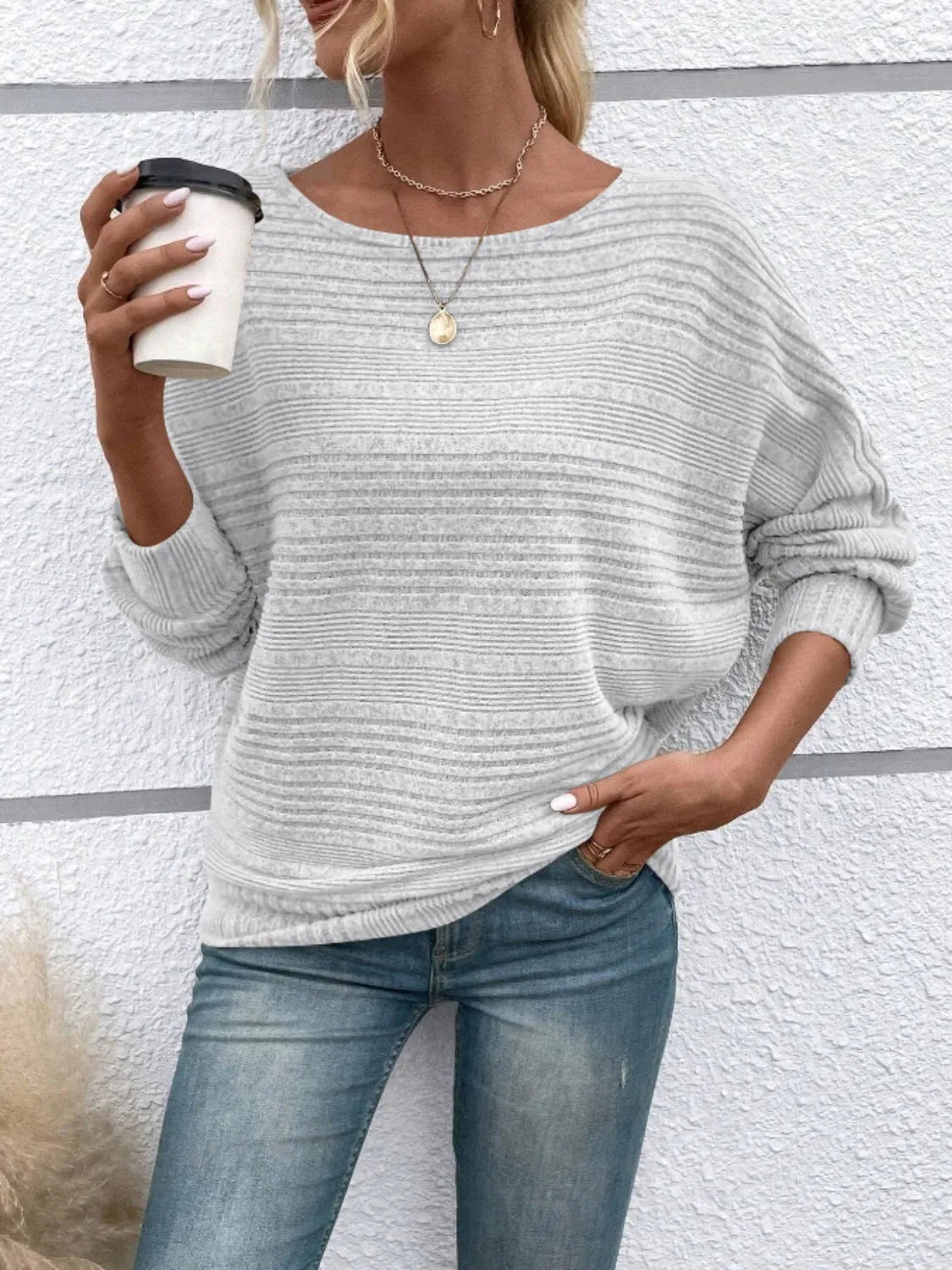 Women's Round Neck Long Sleeve Top