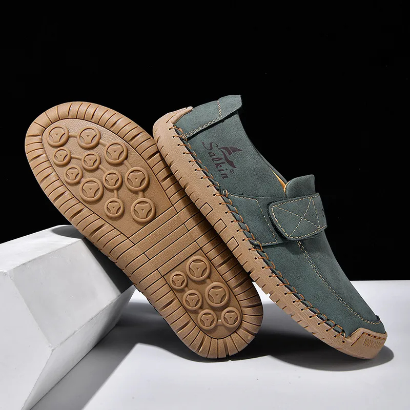 🔥 Men's slip-on walking shoes 👞 Easy to put on and take off, hand-sewn ✅ Non-slip, wear 24 hours a day, comfortable walking 🔥 Men's slip-on walking shoes 👞 Easy to put on and take off, hand-sewn ✅ Non-slip, wear 24 hours a day, comfortable walking 🔥