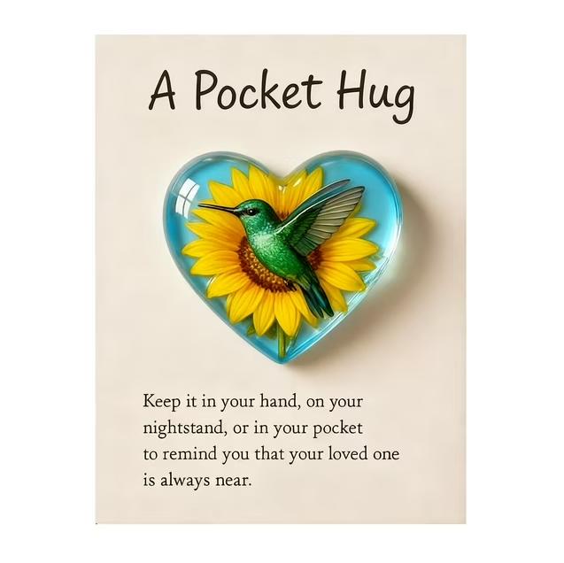 🎁 A Pocket Hug|A pocket-sized plush toy with a heart design, includes a greeting card, a perfect gift for friends, sisters, and brothers.