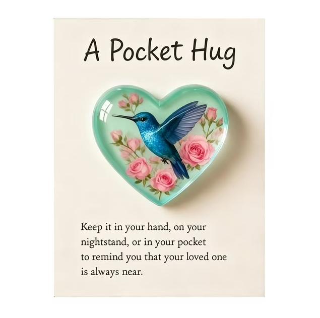 🎁 A Pocket Hug|A pocket-sized plush toy with a heart design, includes a greeting card, a perfect gift for friends, sisters, and brothers.