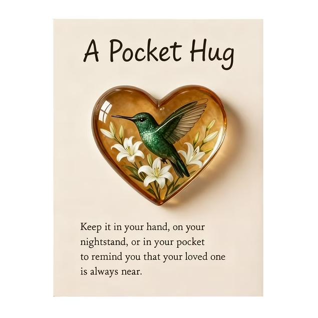 🎁 A Pocket Hug|A pocket-sized plush toy with a heart design, includes a greeting card, a perfect gift for friends, sisters, and brothers.