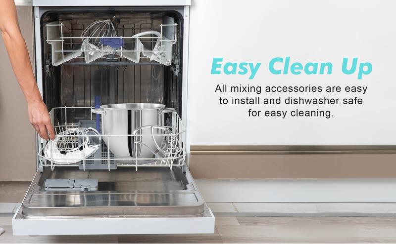 Aucma 6.5QT Stand Mixer with Upgraded Motor | 6-Speed Tilt-Head Electric Food Mixer with Stainless Steel Bowl Dough Hook Whisk & Beater for Baking & Mixing Kitchen Appliances