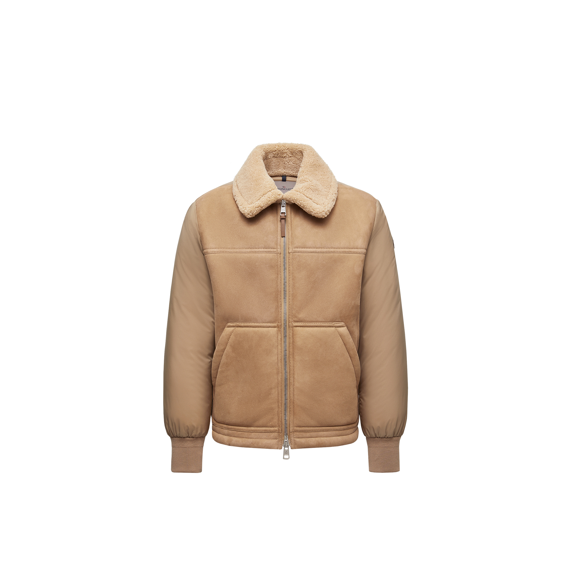 Tonnay Suede & Shearling Short Down Jacket
