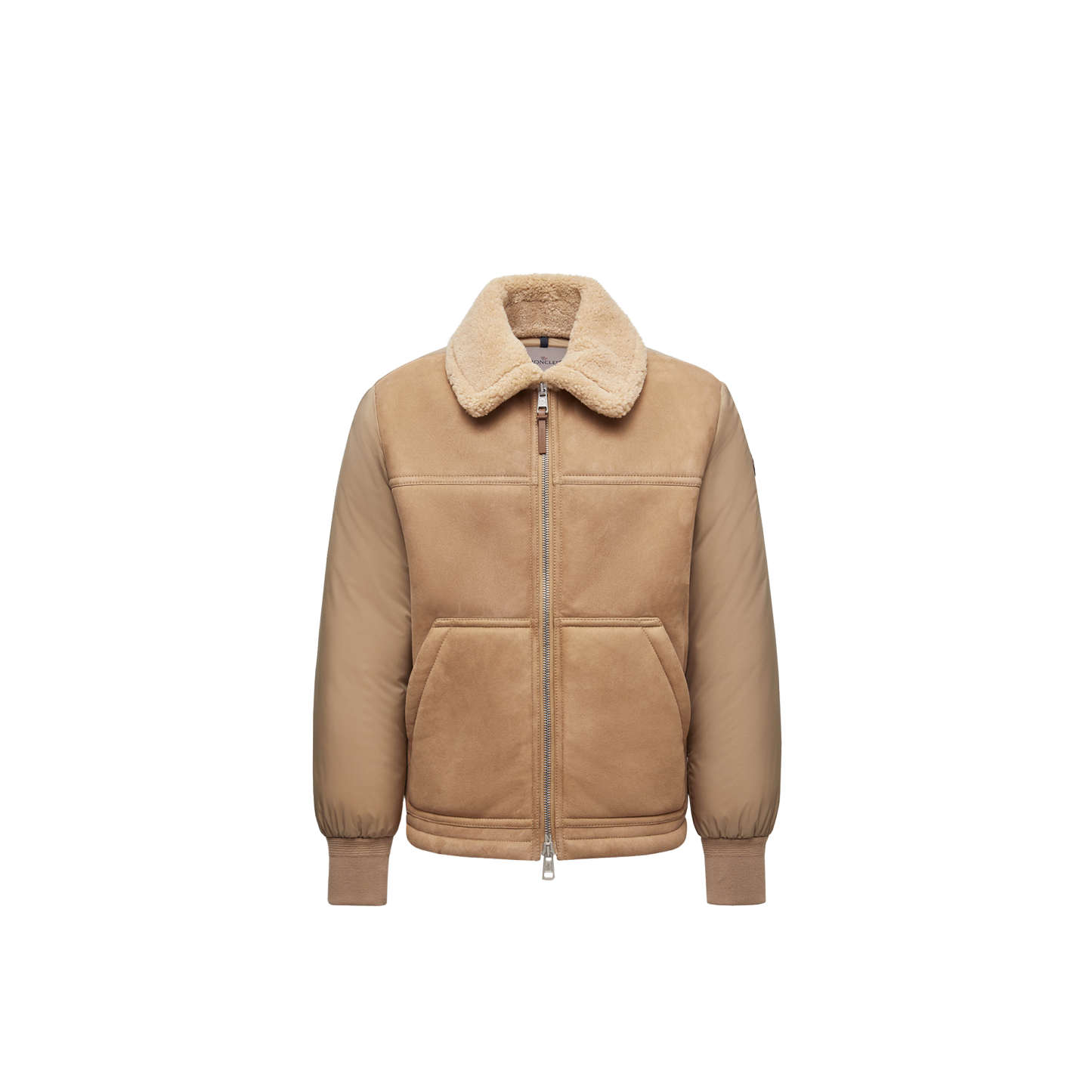 Tonnay Suede & Shearling Short Down Jacket