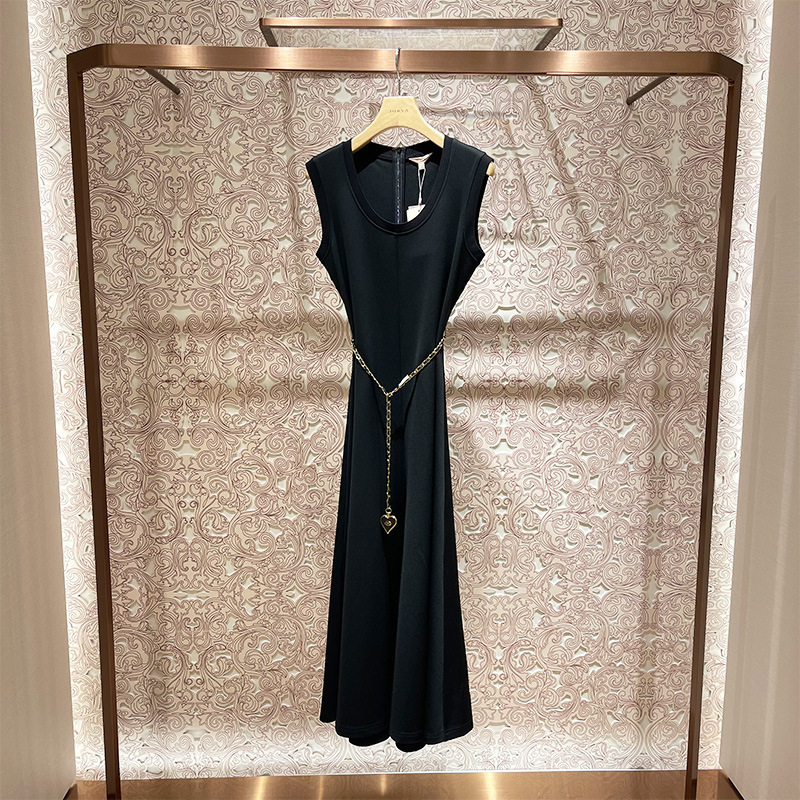 Elegant, figure-flattering little black dress