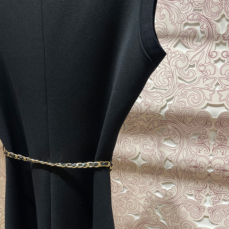 Elegant, figure-flattering little black dress