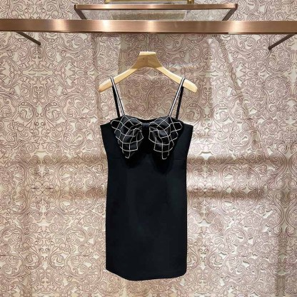 Bow-tie strap dress